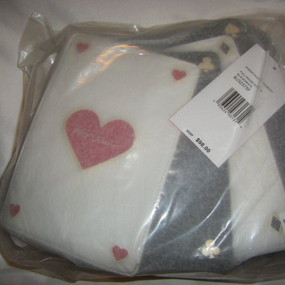 Betsey Johnson Kitsch Poker Face Crossbody Bag Black Multi BJ32375F NEW SEALED - Picture 13 of 13